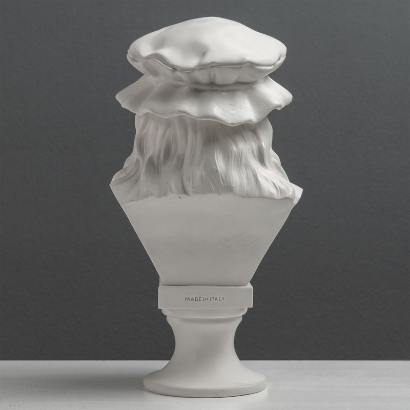 Buste de Léonard de Vinci – Maître de la Renaissance (Statue Blanche)