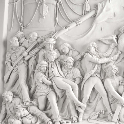 Bas-relief de la colonne Nelson – Sculpture murale en hommage au héros naval britannique