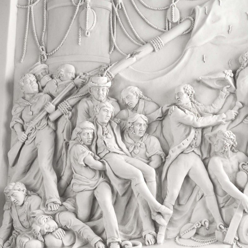 Bas-relief de la colonne Nelson – Sculpture murale en hommage au héros naval britannique
