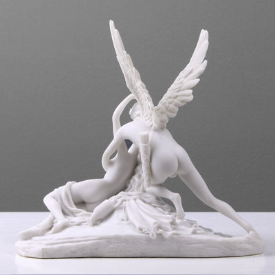 Sculpture Amour et Psyché (Statue blanche)