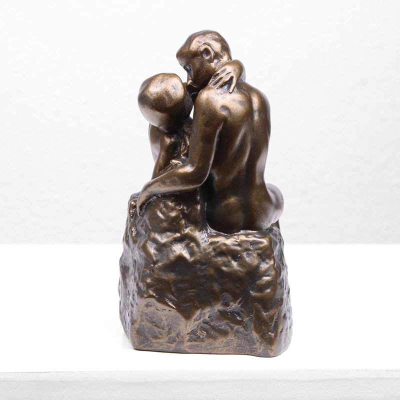 Statue Le Baiser par Rodin (Sculpture en bronze coulé à froid des amoureux)