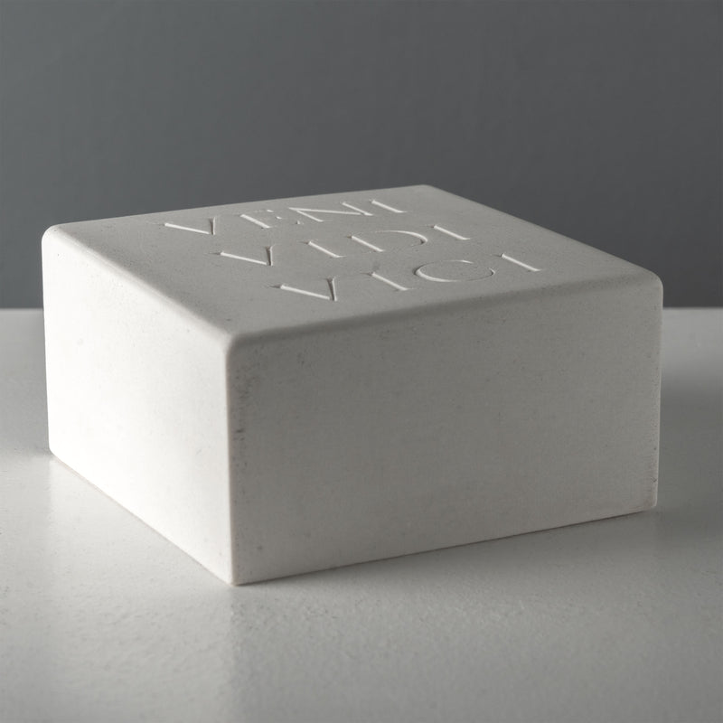 Serre-Livres Veni Vidi Vici – Sculpture d’Inscription Romaine