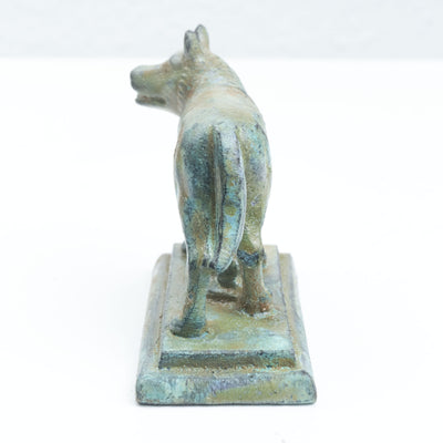 Statuette de la Louve romaine (statue du Capitole de Romulus, bronze vert)