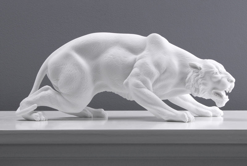 Statue Tigre - sculpture en marbre