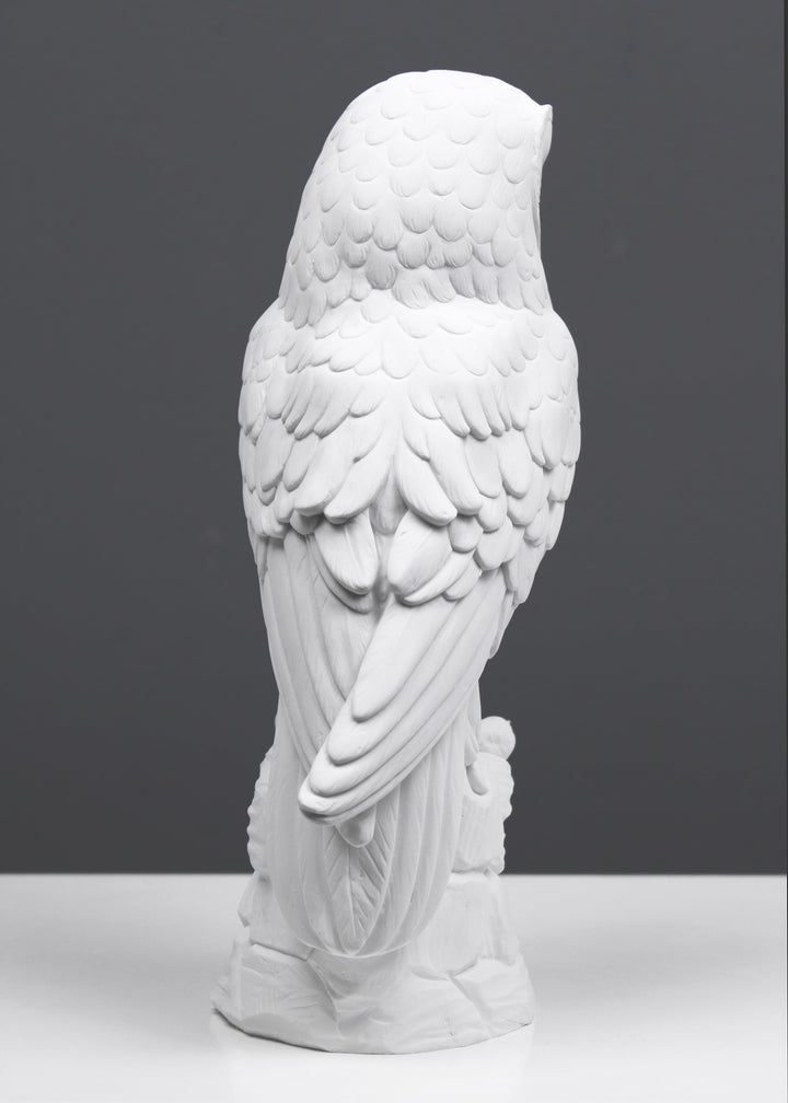 Sculpture D'hibou En Bois Blanc - BeaverCraft - Fait Main En Tilleul