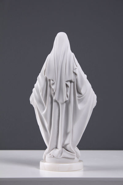 Statue de la Vierge Marie - Notre-Dame de grâce - sculpture en marbre