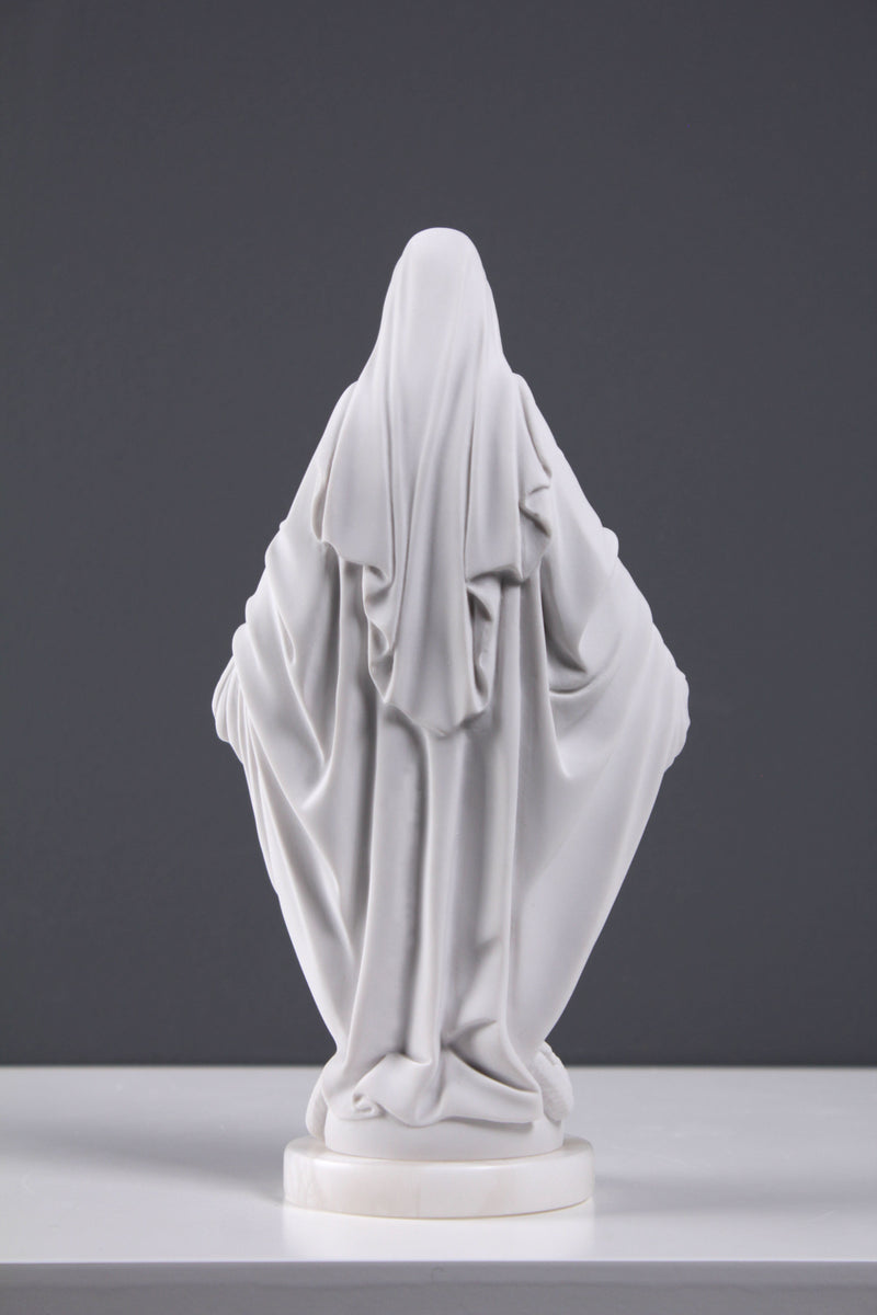 Statue de la Vierge Marie - Notre-Dame de grâce - sculpture en marbre