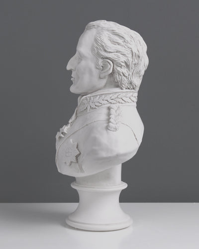 Buste du duc de Wellington - sculpture en marbre