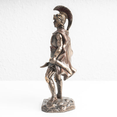 Statue d’Alexandre le Grand – Commandant Militaire Invaincu (Sculpture en Bronze à Froid)