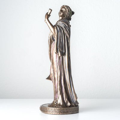 Clio – Muse de l’Histoire (Sculpture en bronze à froid)