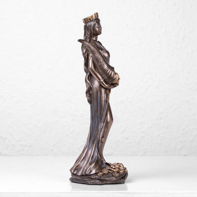 Statue Déesse Fortuna, Déesse de la Fortune (Sculpture en bronze coulé à froid)