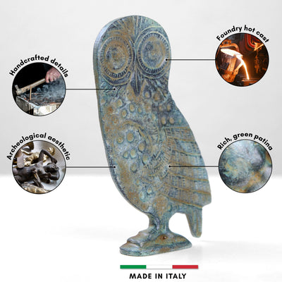 Sculpture de hibou grec (Bronze)