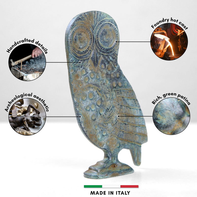 Sculpture de hibou grec (Bronze)