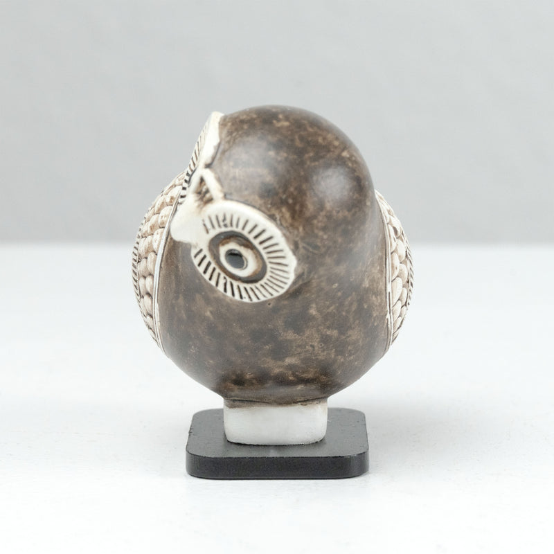 Statue Grecque de Hibou (Aryballos Corinthien)