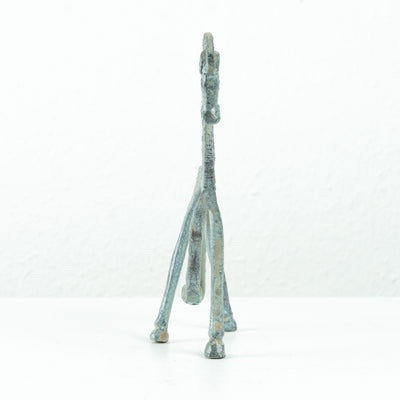 Statue de cheval grec (petite sculpture, bronze vert)