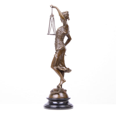 Statue de la Justice en Bronze (Sculpture en Bronze Coulé à Chaud)