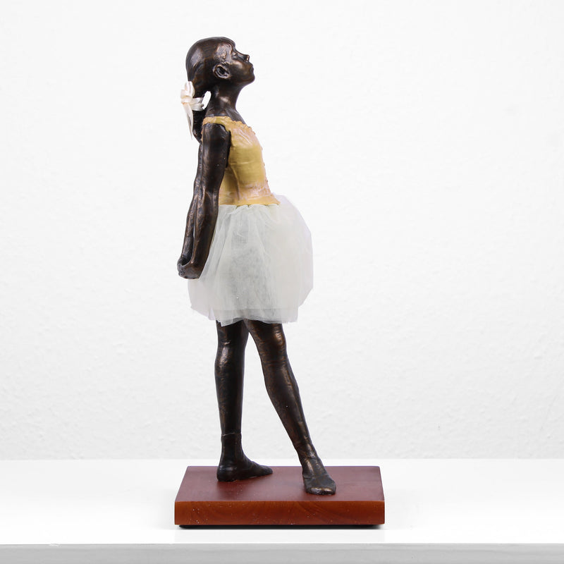 Grande Sculpture de la Petite Danseuse de Degas (Statue en bronze coulé à froid)