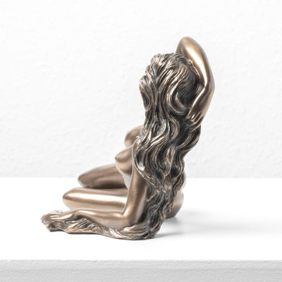 Femme Nue Allongée – Statue Érotique en Bronze à Froid