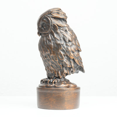 Statue de Hibou de Giambologna (Sculpture en Bronze Coulé à Froid)