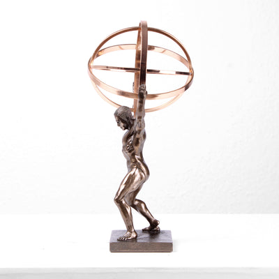 Sculpture Atlas (Statue en bronze coulé à froid)