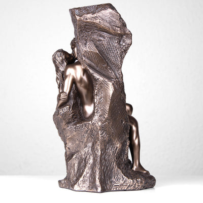 Statue Le Baiser de Rodin (Bronze coulé à froid)