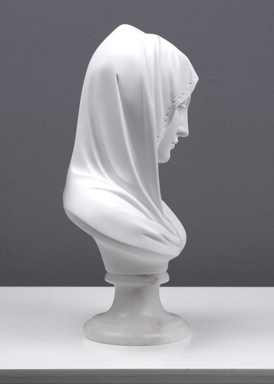 Buste de la Vierge Marie - sculpture en marbre