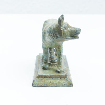 Statuette de la Louve romaine (statue du Capitole de Romulus, bronze vert)
