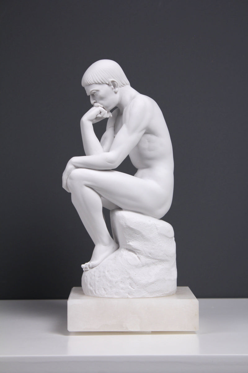 Statue Le Penseur (Rodin) - sculpture en marbre