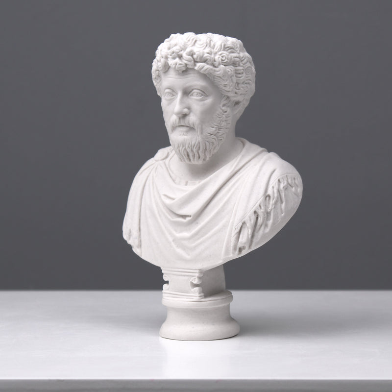 Buste de Marcus Aurelius - Empereur romain - sculpture en marbre