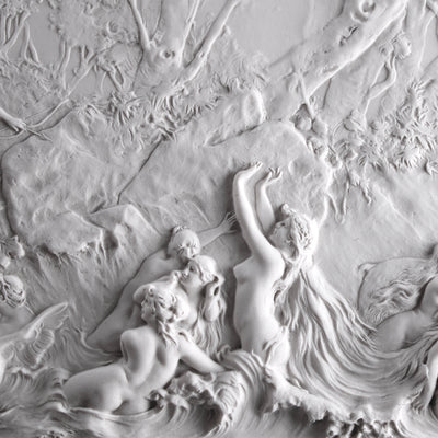 Bas-relief la chasse de Diane - sculpture en marbre