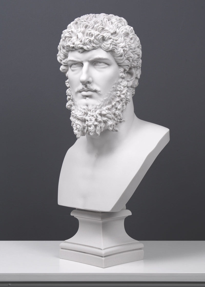 Buste de Lucius Verus - Empereur romain (grande taille) - sculpture en marbre