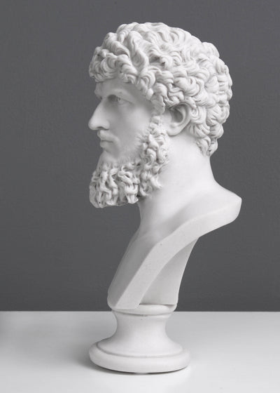 Buste de Lucius Verus - Empereur romain (petite taille) - sculpture en marbre