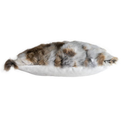 Coussin en Fourrure de Lapin Beige (Oryctolagus cuniculus)
