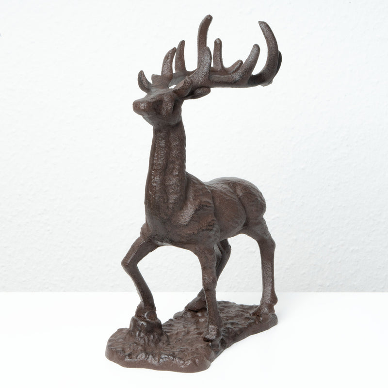 Statue de Cerf en Fonte – Symbole de Force et d’Élégance