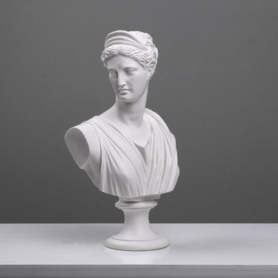 Bustes d’Apollon et Diane en Paire (Statues de Dieux Grecs)