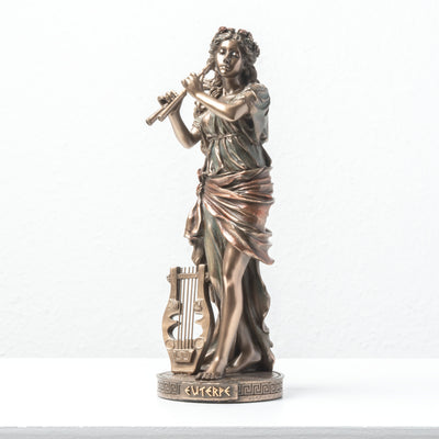 Euterpe – Muse de la Musique (Sculpture en bronze à froid)
