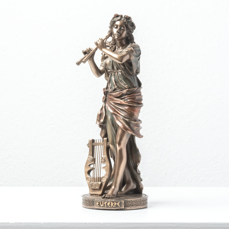 Euterpe – Muse de la Musique (Sculpture en bronze à froid)