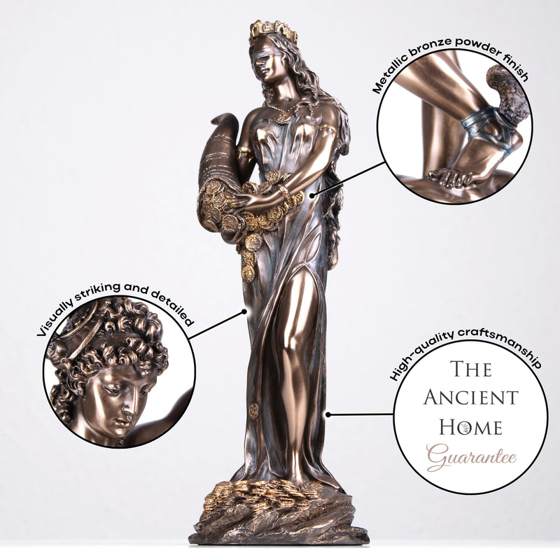 Statue Déesse Fortuna (Bronze coulé à froid)