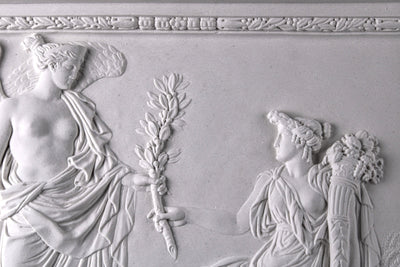 Bas-relief de la déesse de la victoire apportant la paix