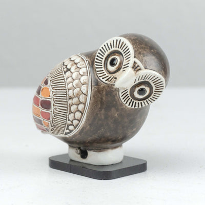 Statue Grecque de Hibou (Aryballos Corinthien)