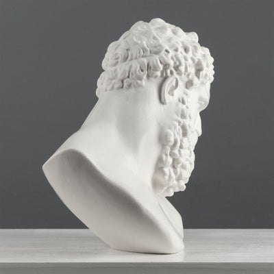 Buste d’Hercule – Héros Grec de la Force et de la Puissance – Sculpture en Marbre