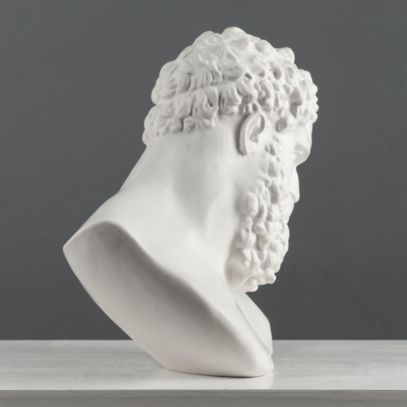 Buste d’Hercule – Héros Grec de la Force et de la Puissance – Sculpture en Marbre