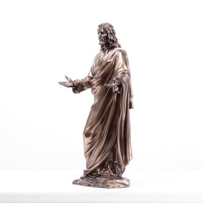 Statue de Jésus-Christ en prédicateur (Sculpture en bronze moulé à froid)