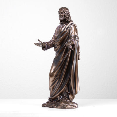 Statue de Jésus en Bronze (Sculpture en bronze coulé à froid du Christ)