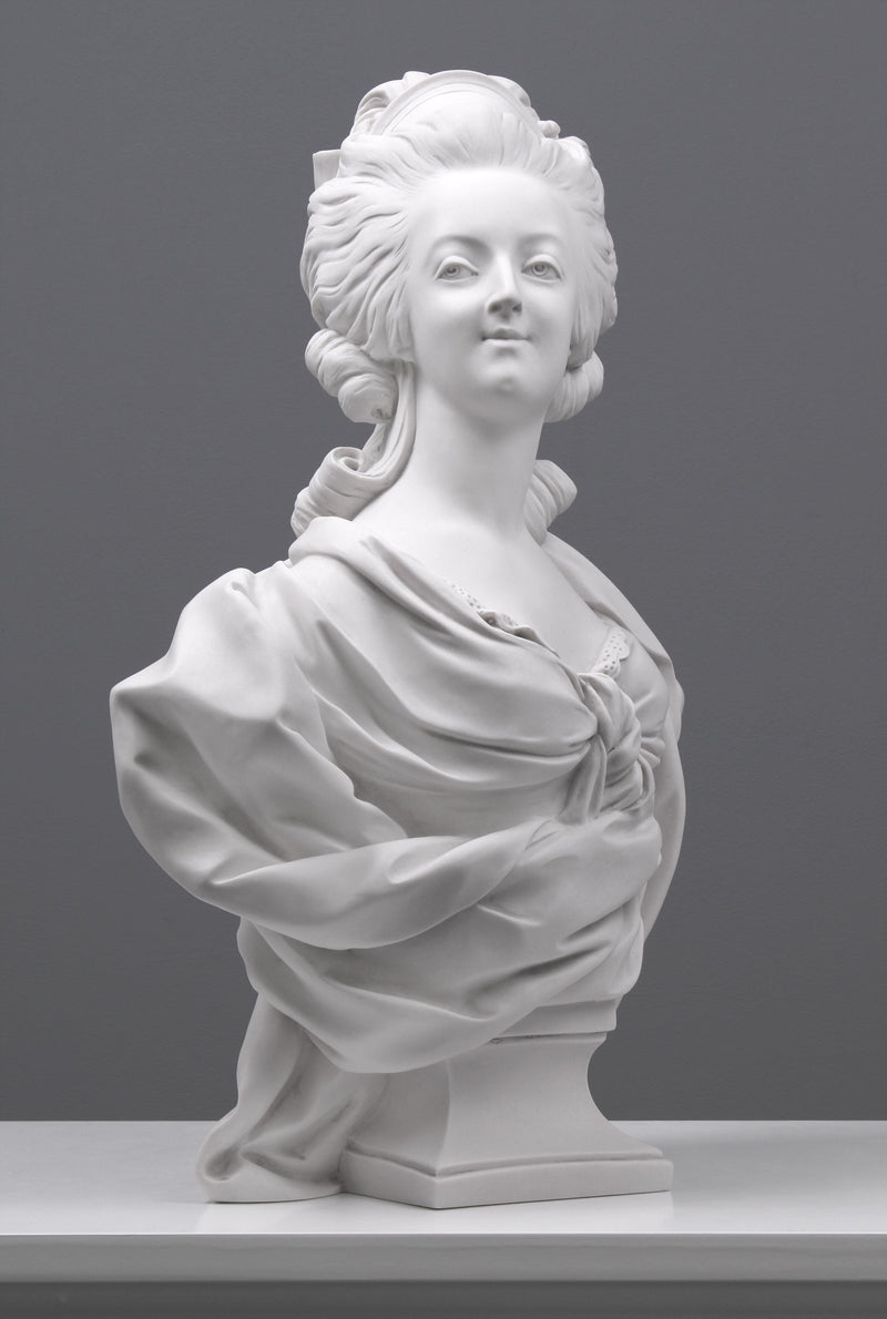 Buste de Marie-Antoinette - sculpture en marbre