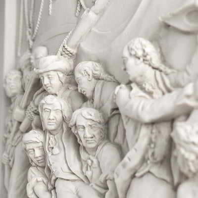 Bas-relief de la colonne Nelson – Sculpture murale en hommage au héros naval britannique