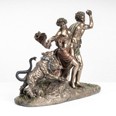 Statue d’Orphée et Eurydice – Fuyant les Enfers (Sculpture en Bronze à Froid)