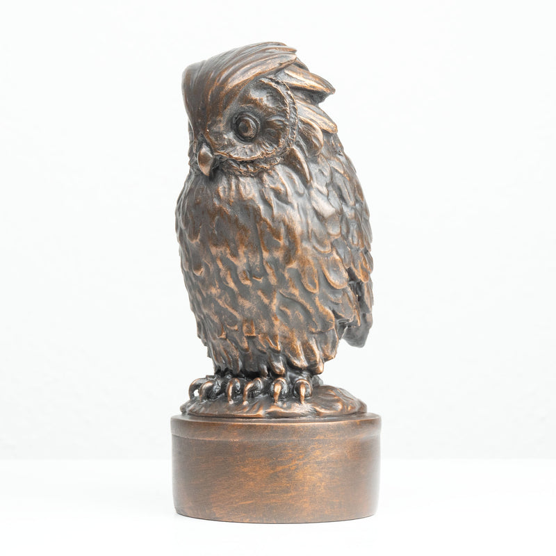 Statue de Hibou de Giambologna (Sculpture en Bronze Coulé à Froid)