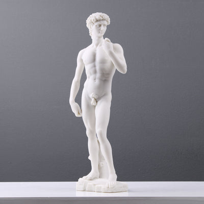 Sculpture David par Michel-Ange (Statue blanche)