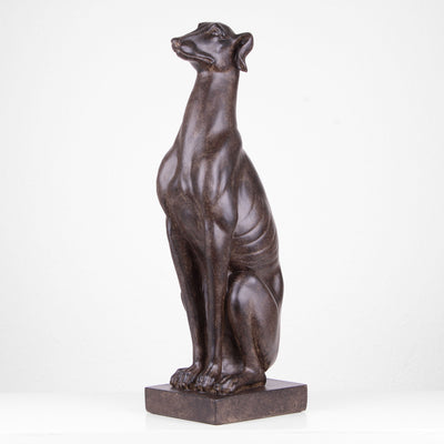 Statue de Chien Assis (Sculpture en Résine)